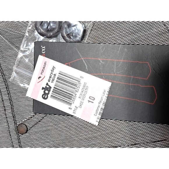 Style Co. Capri Pants Womens Size 10 Black White NWT - Picture 9 of 12